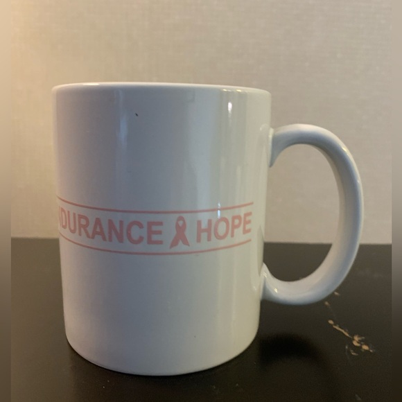 New Breast Cancer Awareness Courage Bravery Endurance Hope Coffee Mug - Picture 2 of 4